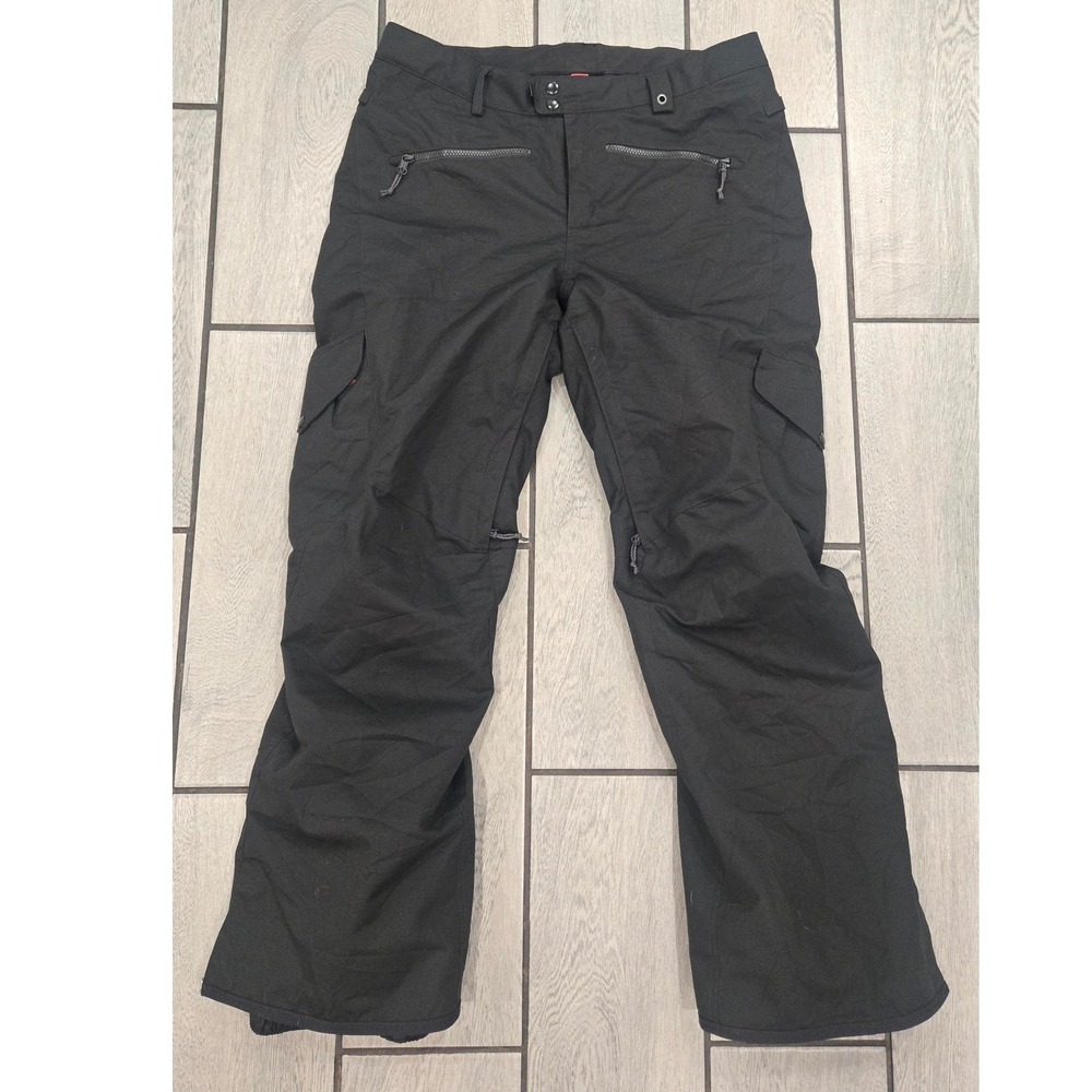 686 infiDRY 10K Mens Snowboard Pants Black Cargo Ski Snow Large L Waterproof
